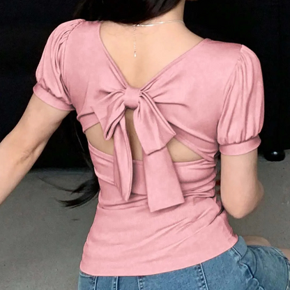 T-Shirt für Damen mit quadratischem Ausschnitt