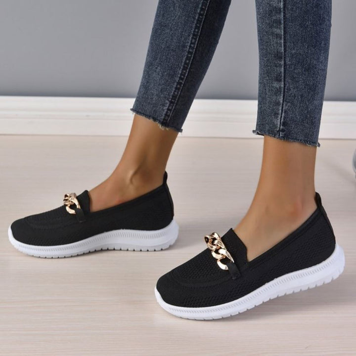 Damen Strick Loafer zum Hineinschlüpfen | Freizeit