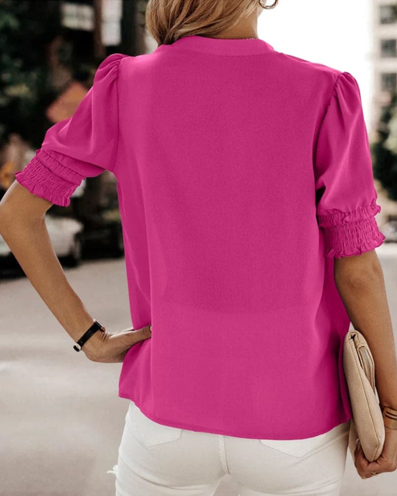 V-Neck Bluse für Damen
