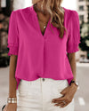 V-Neck Bluse für Damen