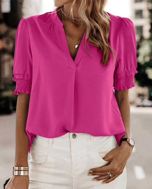 V-Neck Bluse für Damen