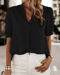 V-Neck Bluse für Damen