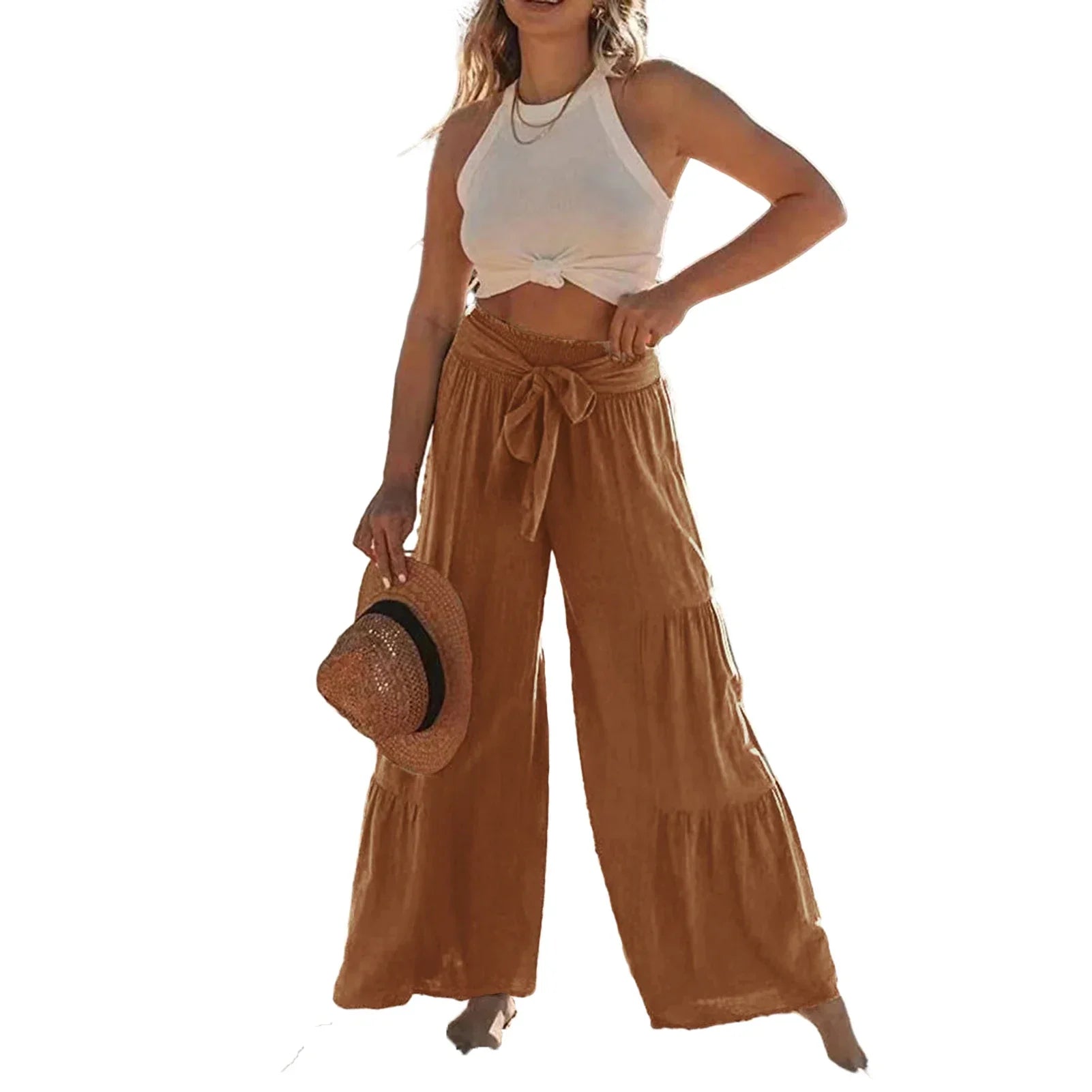 Weite Hose für Damen im Sommer