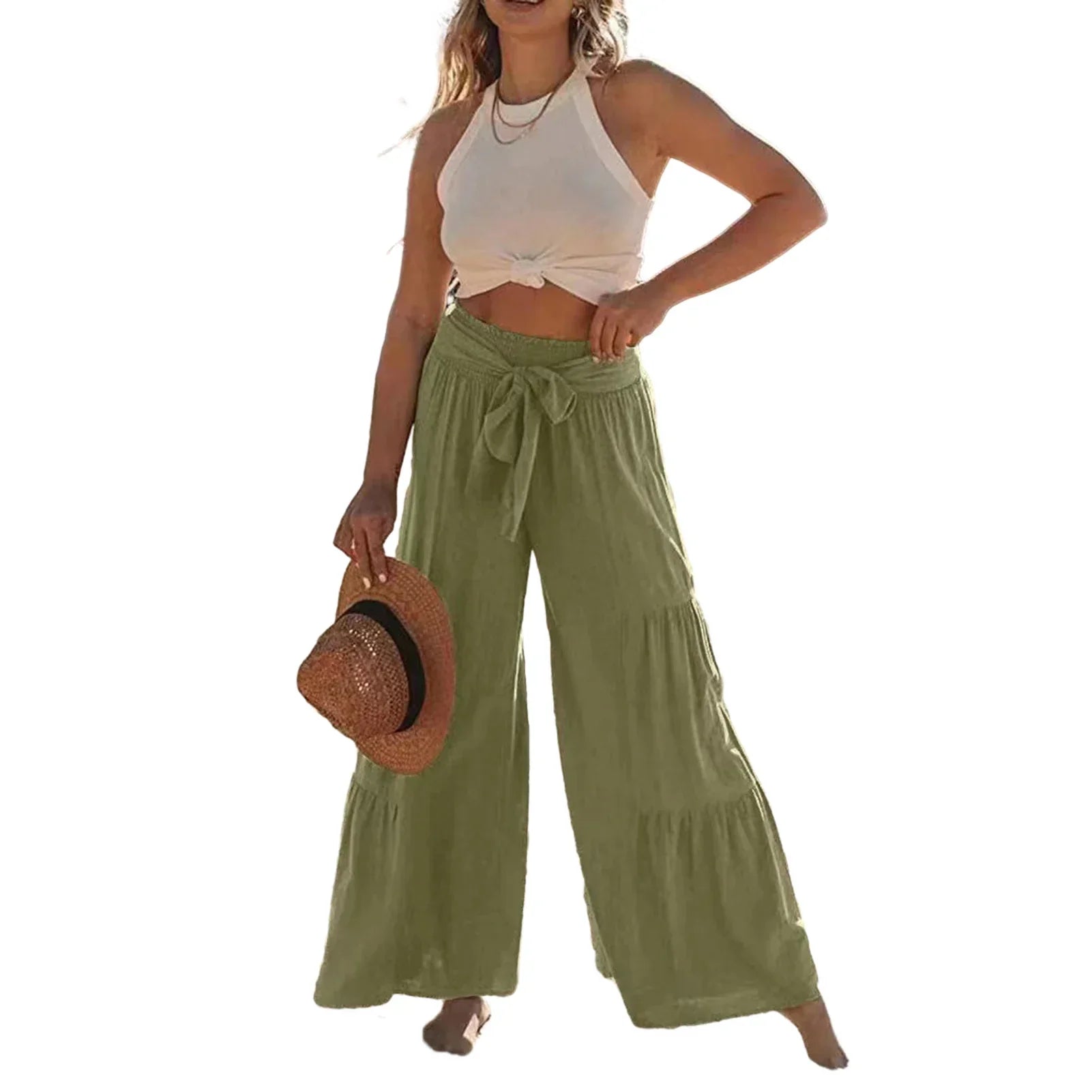 Weite Hose für Damen im Sommer