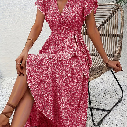 Wickelkleid Damen | Luftige Sommerromantik mit femininer Raffinesse | Emilia